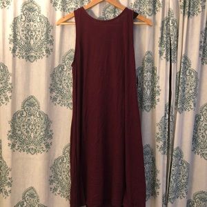 Old Navy Swing Dress in Maroon